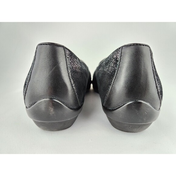 Dansko Olena Metallic COMFY Flats US 6.5 - 7 EU 37 Black Slip On Loafers Shoes - Picture 8 of 16